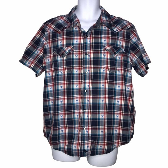 Cody James Other - Cody James Patriotic Longhorn Western Shirt Large